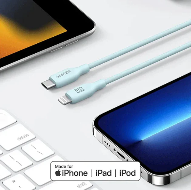 Anker 542 USB-C To Lightning Cable (Bio Based 1.8m) | Blue - Image 5