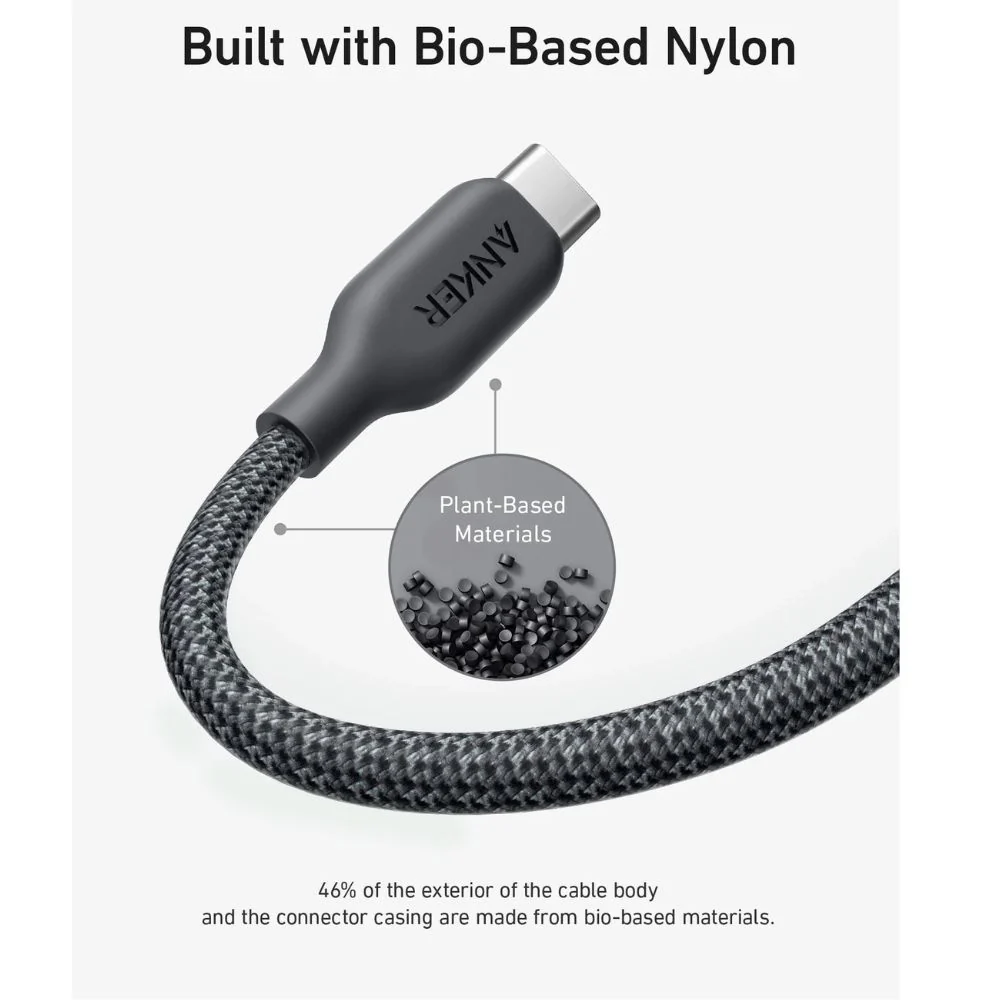 Anker 542 USB-C To Lightning Cable Bio Nylon 0.9m | Black - Image 3