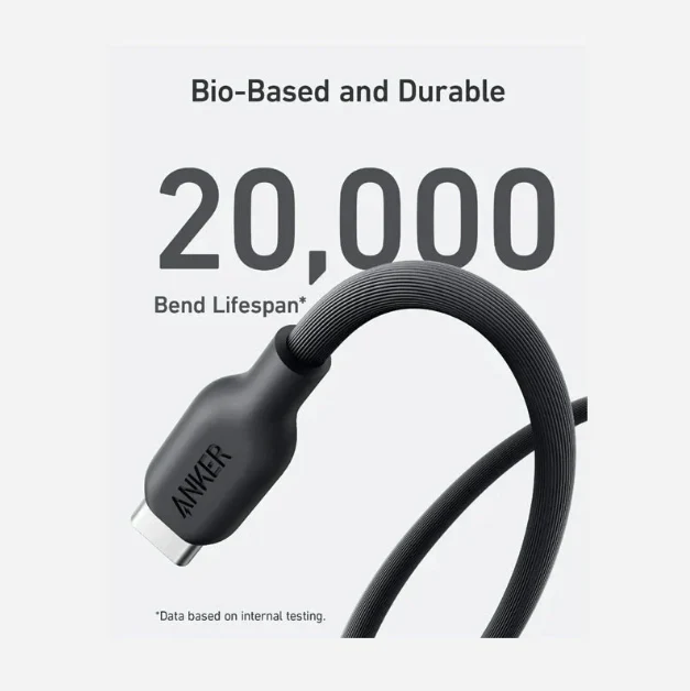 Anker 542 USB-C To Lightning Cable Bio Nylon 0.9m | Black - Image 5
