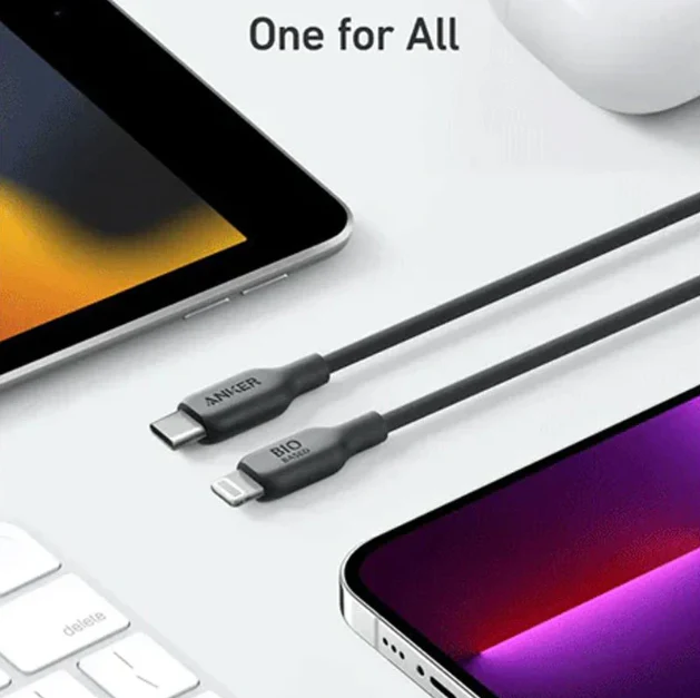 Anker 542 USB-C To Lightning Cable Bio Nylon 0.9m | Black - Image 6