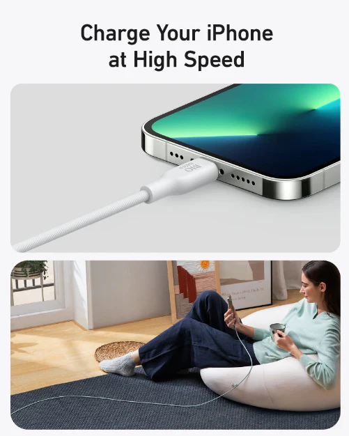Anker Bio Based And Durable 542 Usb-c To Lightning Cable 3ft | White - Image 6