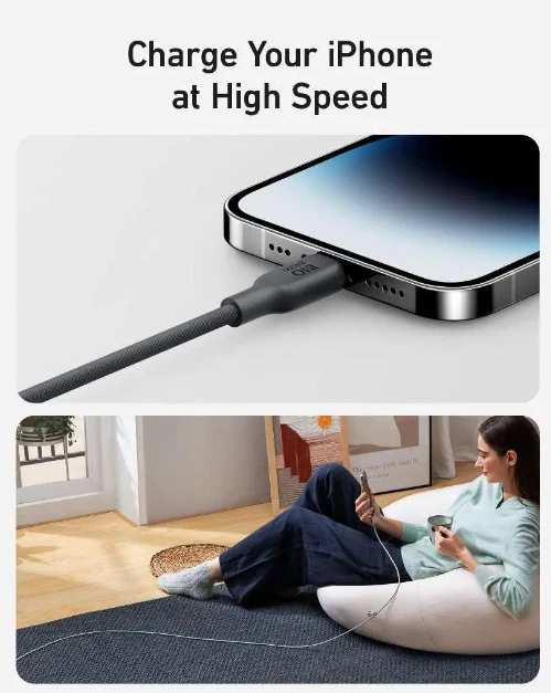 Anker 542 USB-C To Lightning Cable (Bio Based 6ft) | Black - Image 6