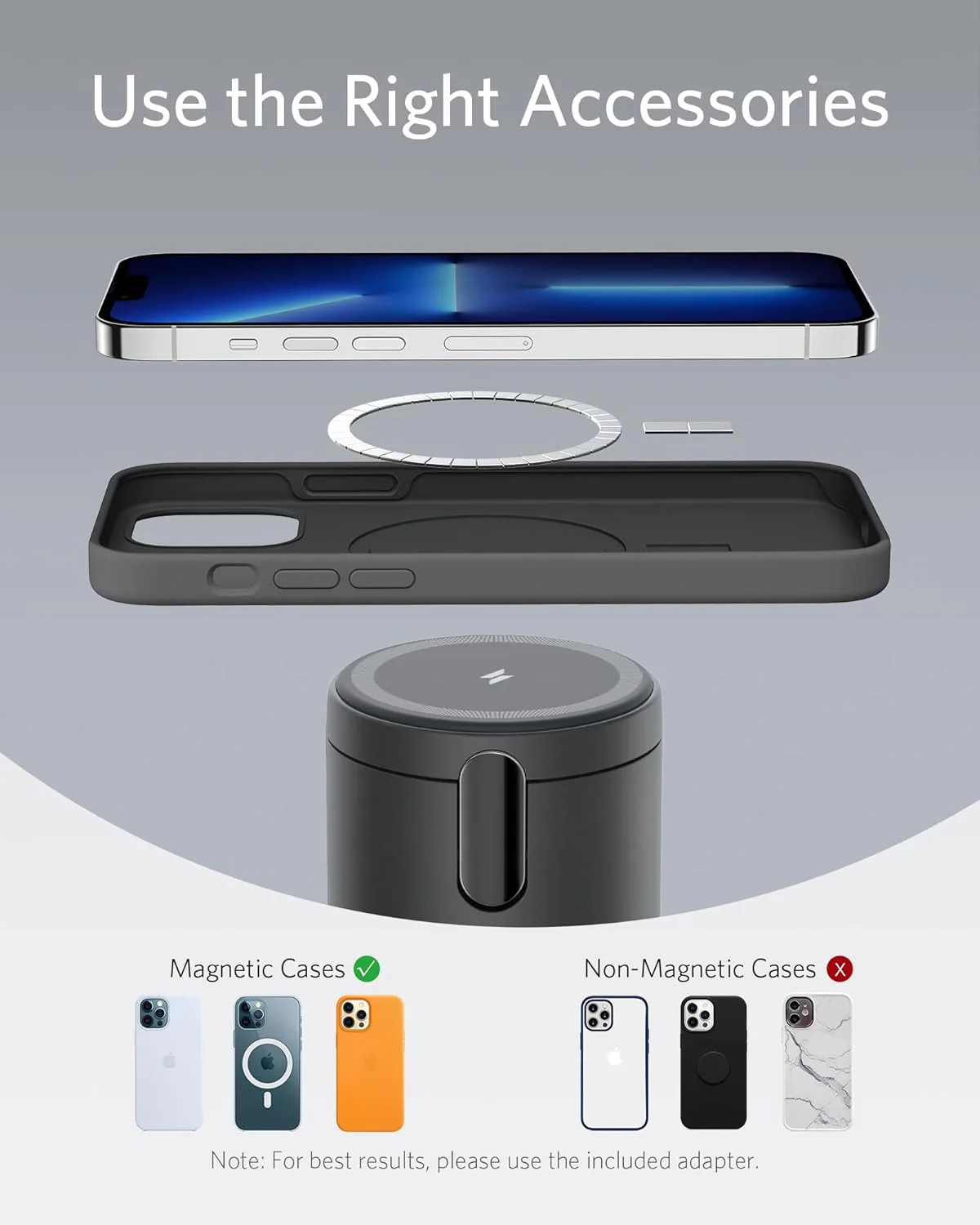 Anker Magnetic Wireless Charger 623 (MagGo) | Black - Image 3