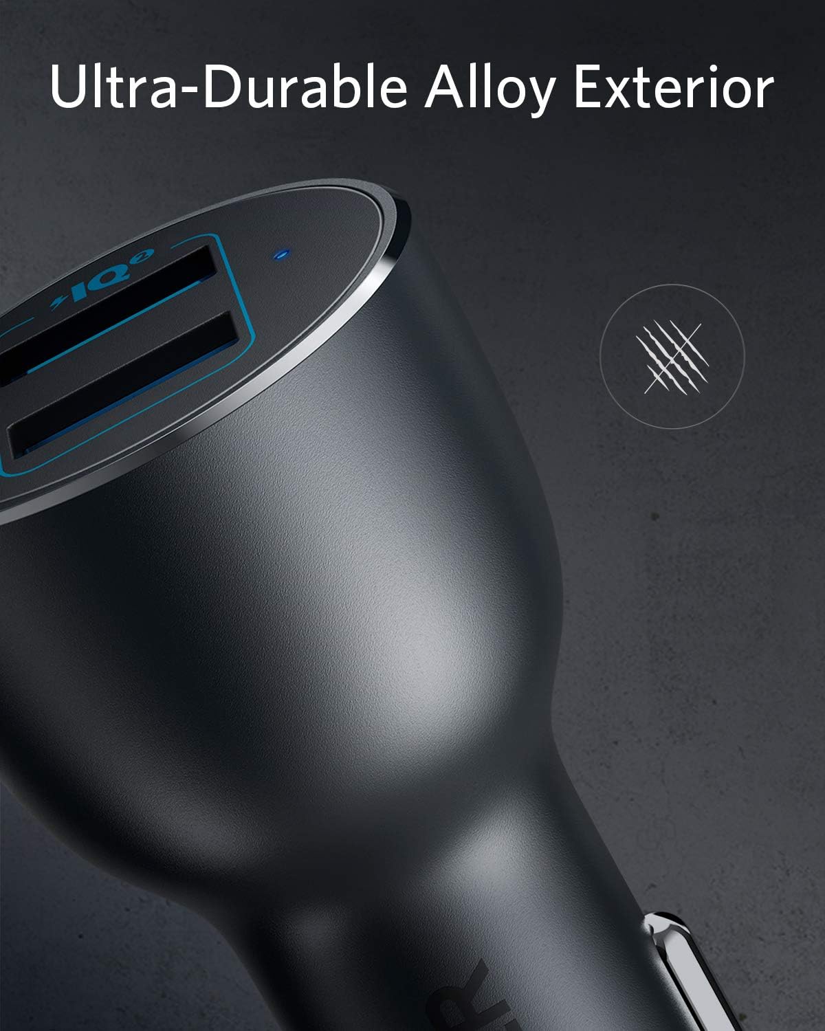 Anker PowerDrive III Alloy 36W Car Charger With 2 USB-A Ports - Image 4