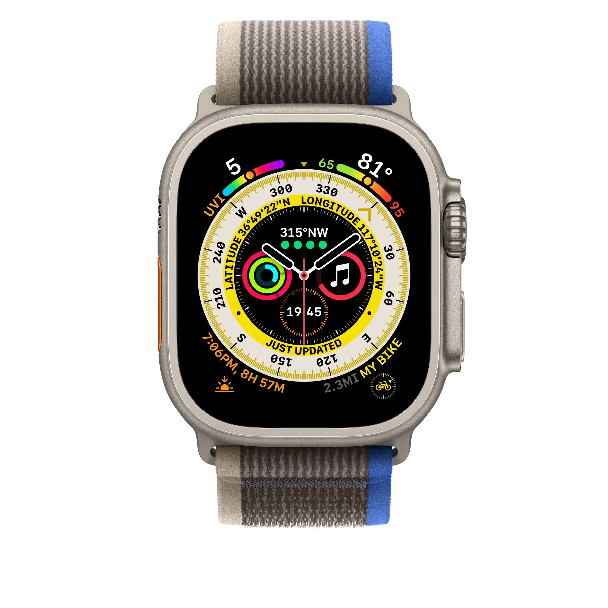 Apple Watch 49mm Trail Loop S/M | Blue/ Gray - Image 3