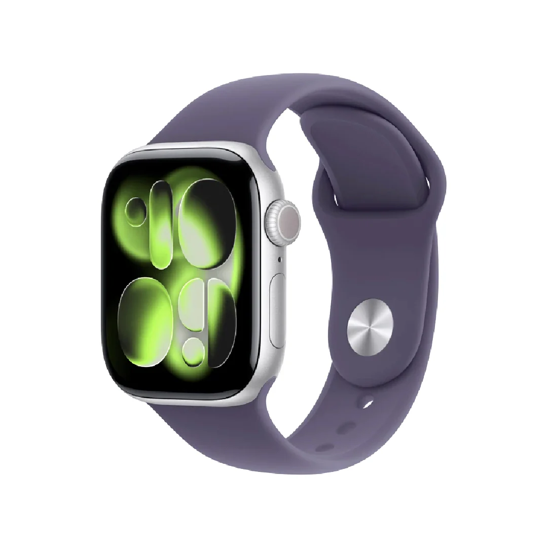 Apple Watch Series 11 - GPS - 42mm - Silver Aluminium Case with Purple Fog Sport Band - M/L