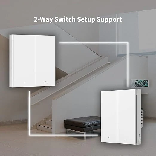 Aqara Smart Wall Switch H1 With Neutral Double Rocker - Image 3