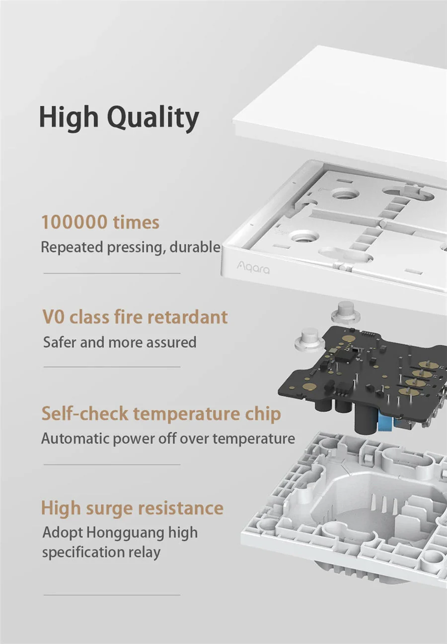Aqara Wall Switch D1 No Nutral Double Rocker - Image 4