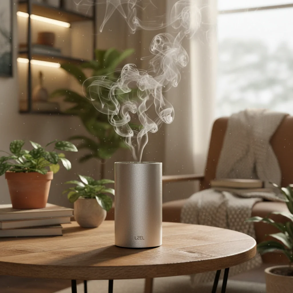 LZEL Aroma Diffuser Aromavista Elite Mini Essential Oil Diffuser Waterless Nebulizer Aroma Diffuser, 2000mah | Silver - Image 5