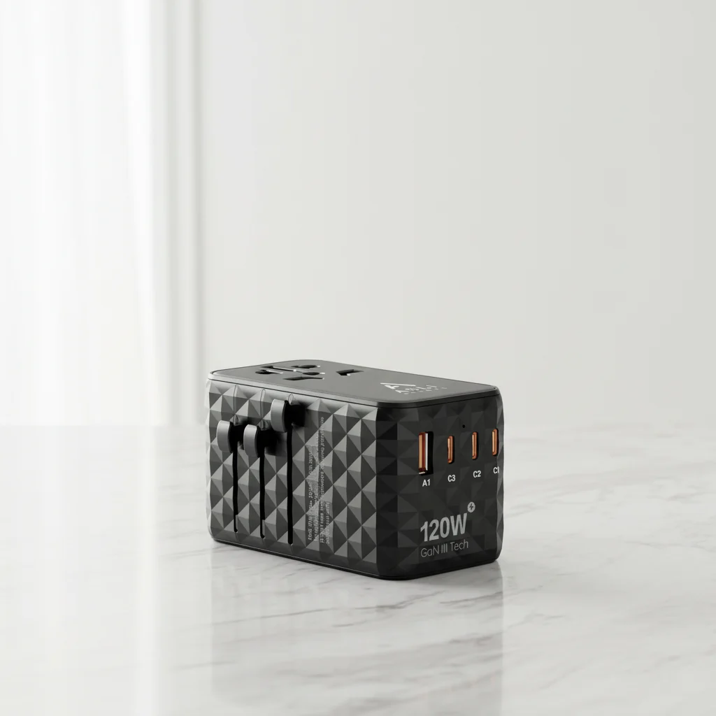Asli Global GaN Pro Travel 120W Travel Adapter | Black - Image 4