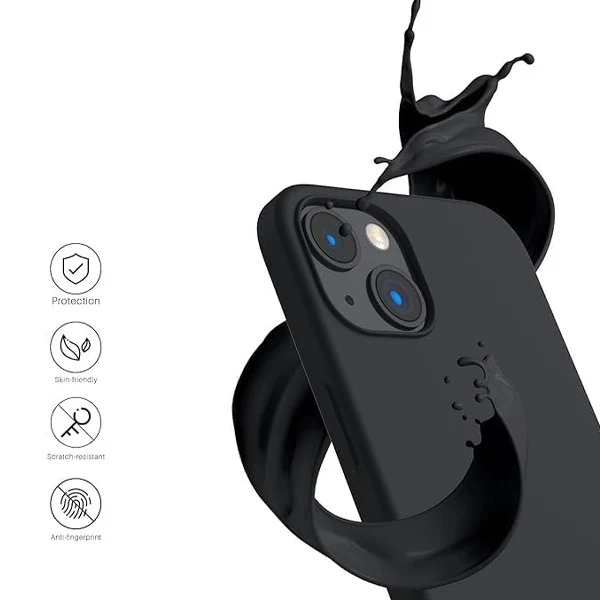 Asli Global iPhone 15 Plus Silicone Magsafe Cover | Black - Image 5