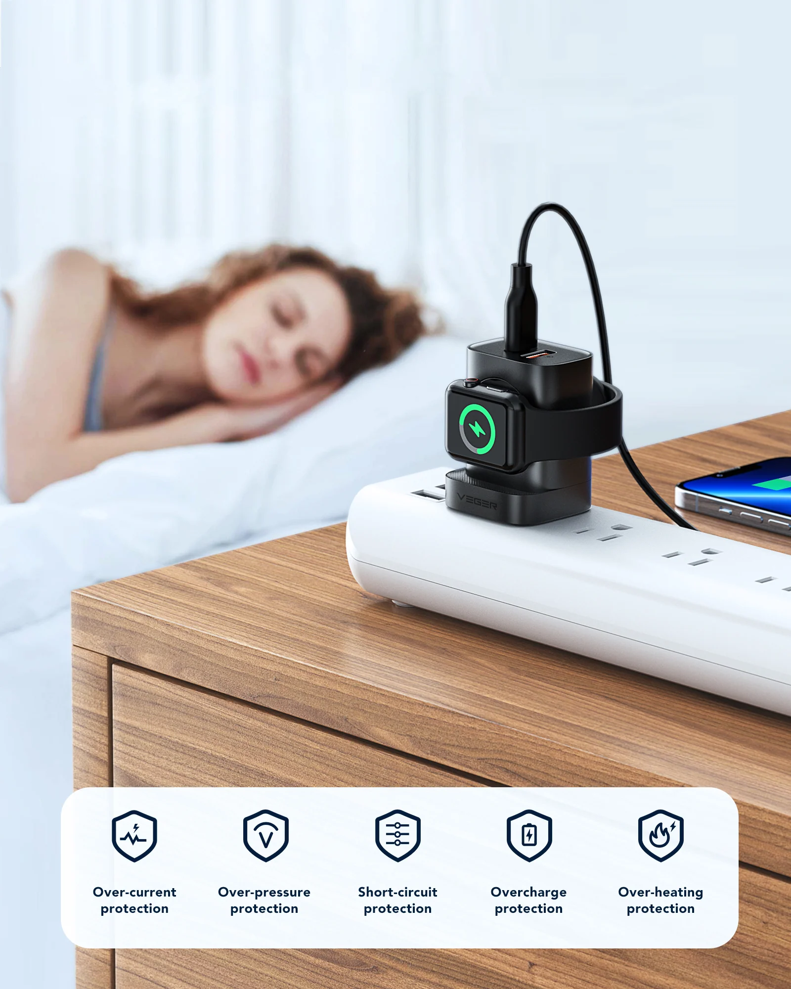 Asli Global Thundervolt Gan Pro 20W With Watch Charger | Black - Image 7