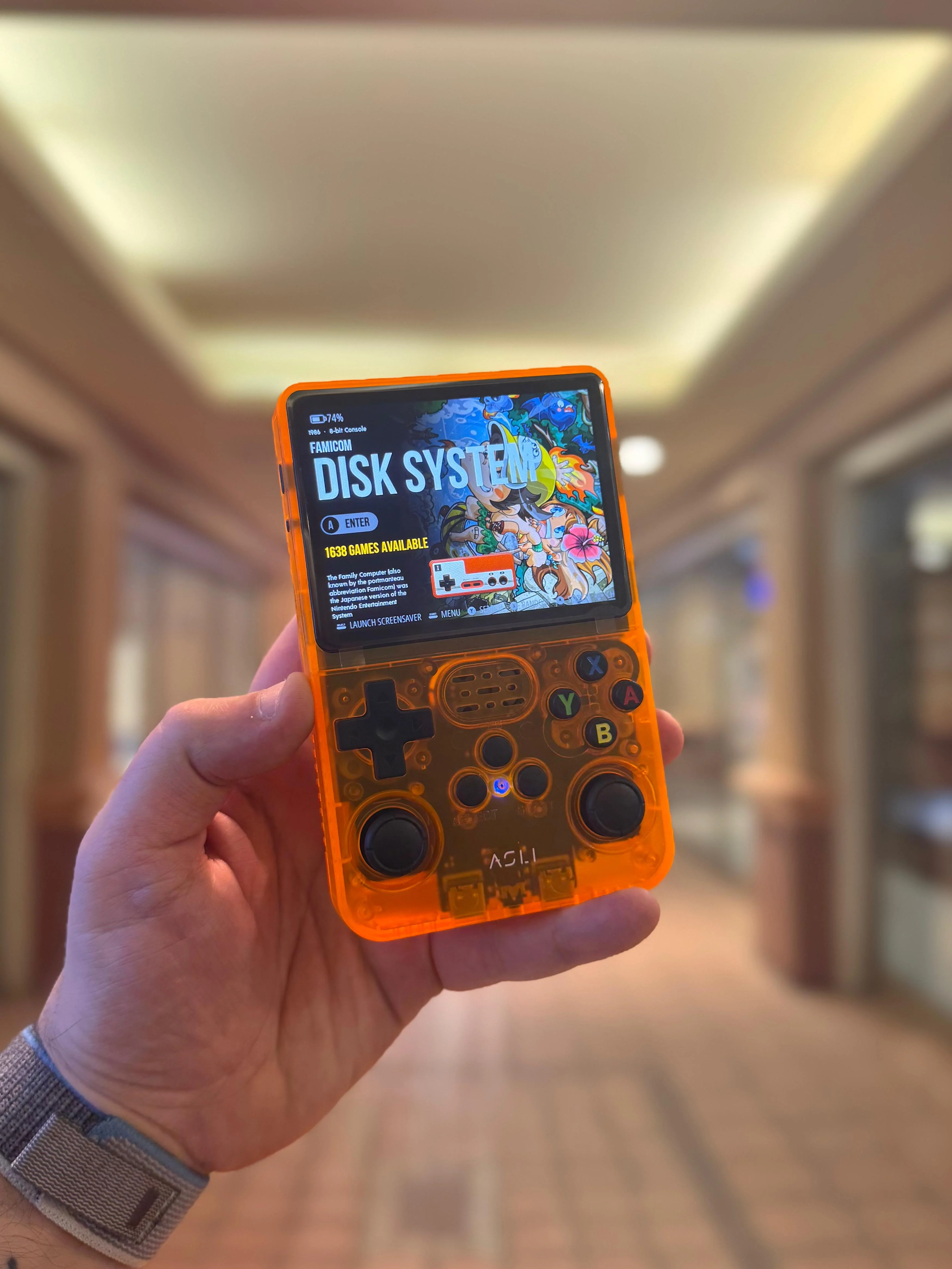 Asli Global Xretro Engine 3.5 Xretro Handheld Game Console With Linux System 128GB | Orange - Image 11