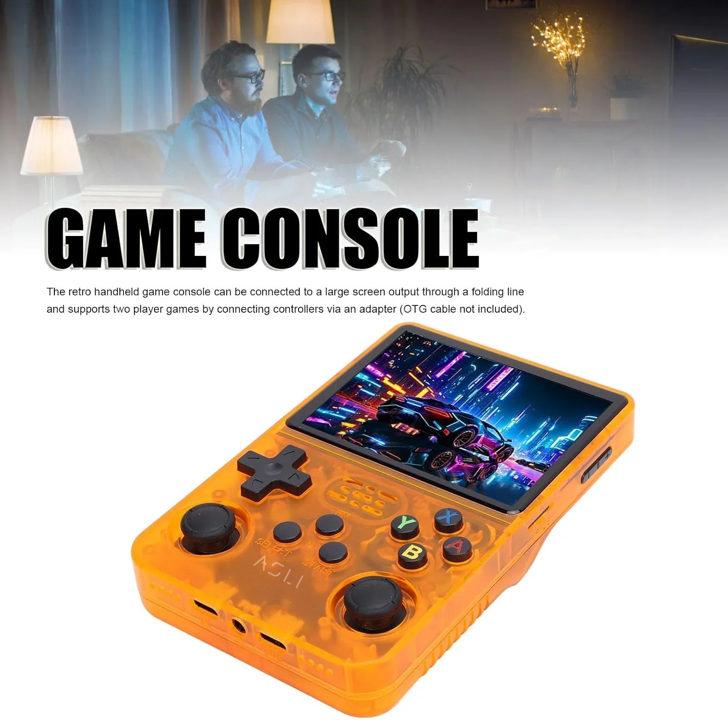 Asli Global Xretro Engine 3.5 Xretro Handheld Game Console With Linux System 128GB | Orange - Image 7