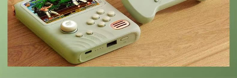 Retro Game Console - 3.5-inch IPS Screen, 6000mAh, 10000 Games | Light Green - Image 4