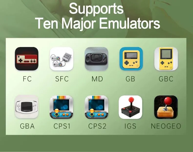 Retro Game Console - 3.5-inch IPS Screen, 6000mAh, 10000 Games | Light Green - Image 6