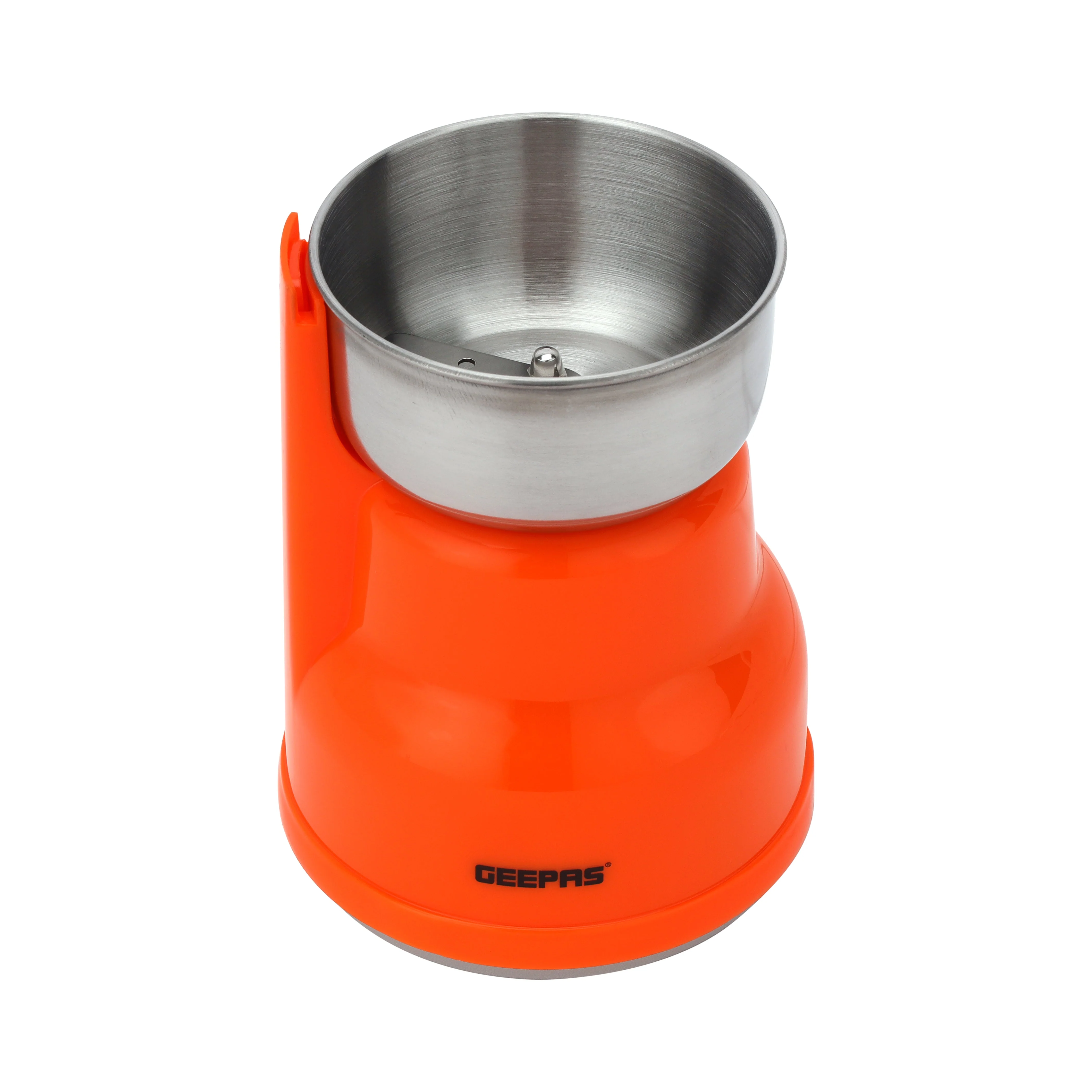 Geepas Coffee Grinder - 40g Capacity, 150W Powerful Motor, Durable Jar and Blade/Ergonomic Grip, Perfect for Grinding Coffee Beans /Orange - Image 3