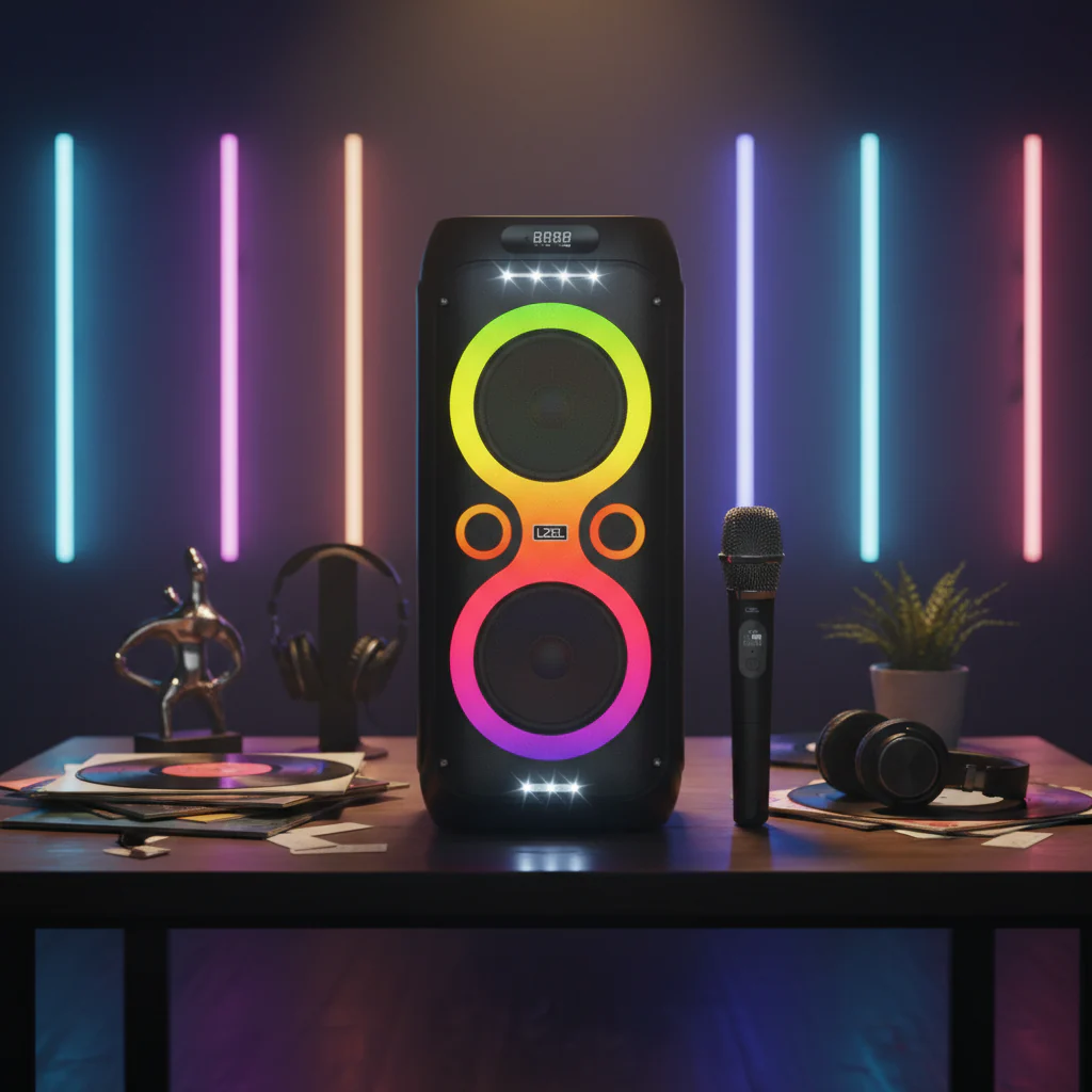 LZEL Aquilasonus A500 Karaoke BT Speaker LED Display 80W High-power 6000mah - Image 7
