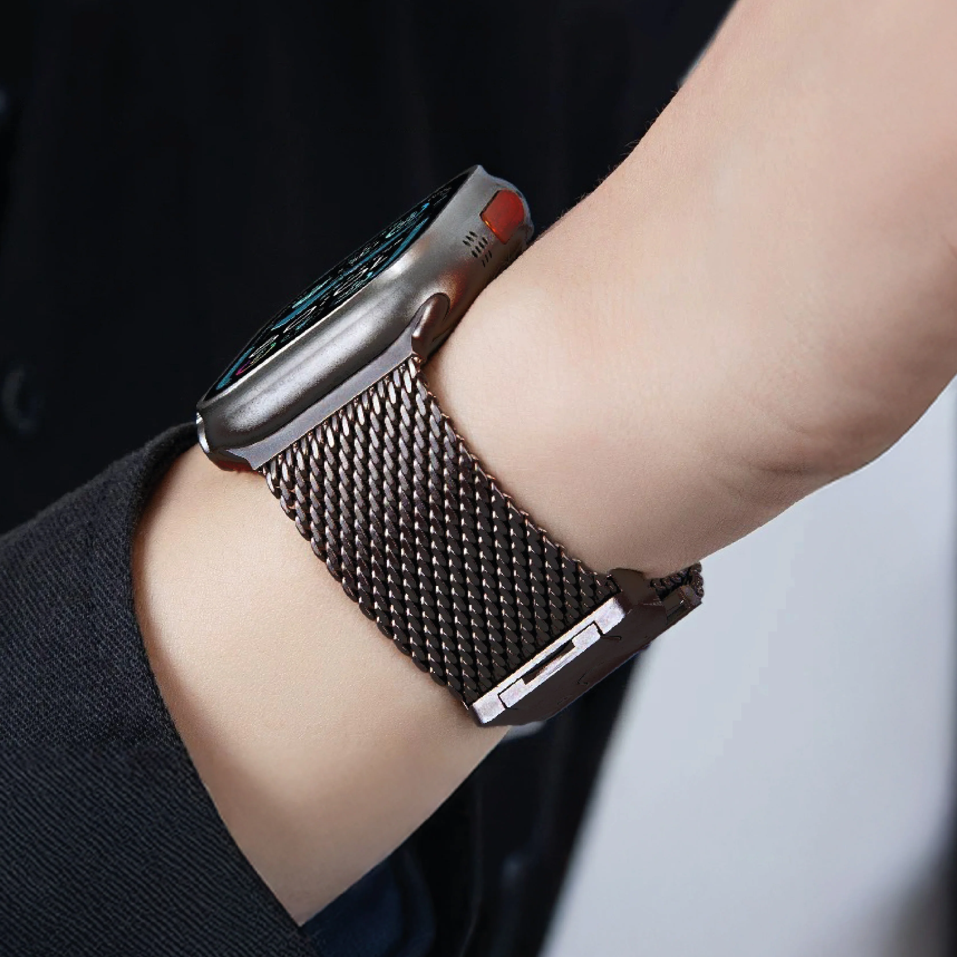 LZEL Avalonflex Titanium  Milanese Loop Watch Band For 42/44/45/46/49mm (S10) - Image 3