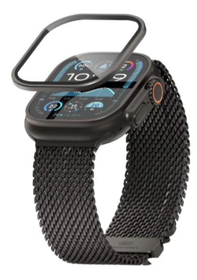 LZEL Zentrix Shield Titanium Edge Screen Protector For 49mm Watch | Black - Image 4
