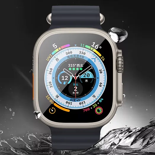 LZEL Zentrix Shield Titanium Edge Screen Protector For 49mm Watch | Black - Image 6