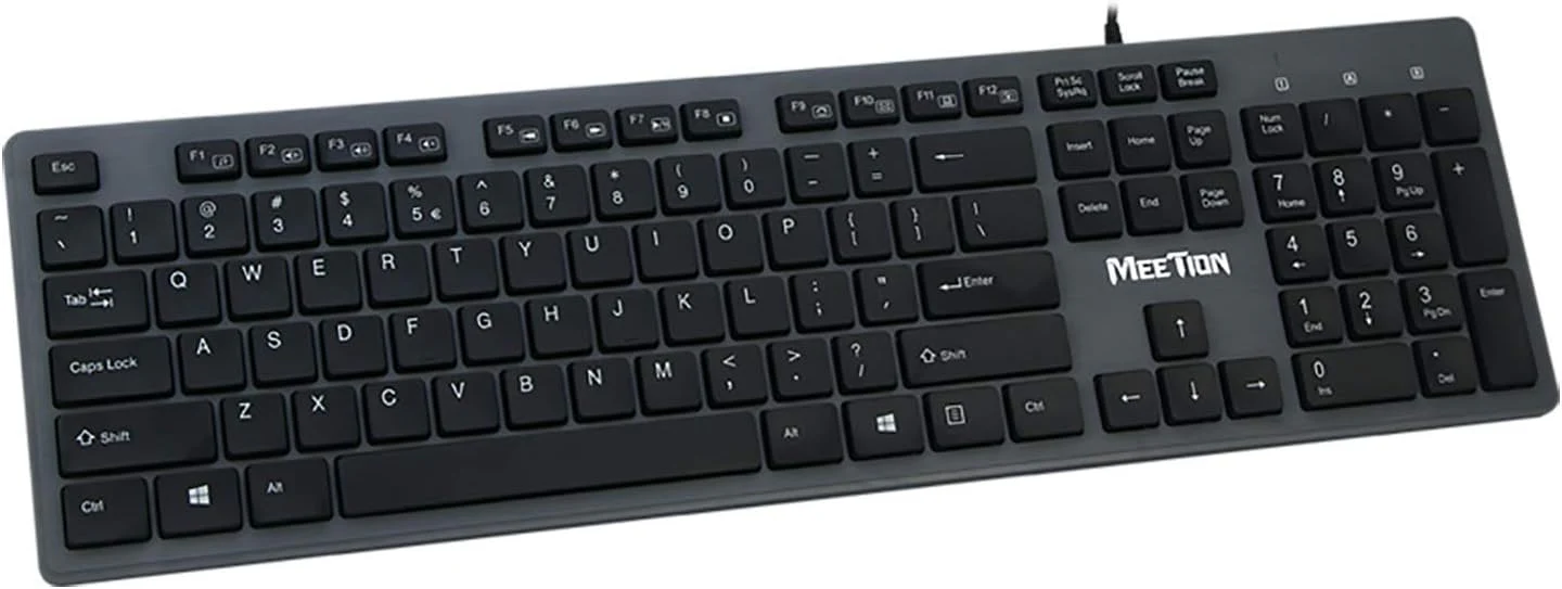 Meetion USB Standard Chocolate Keyboard - Image 5