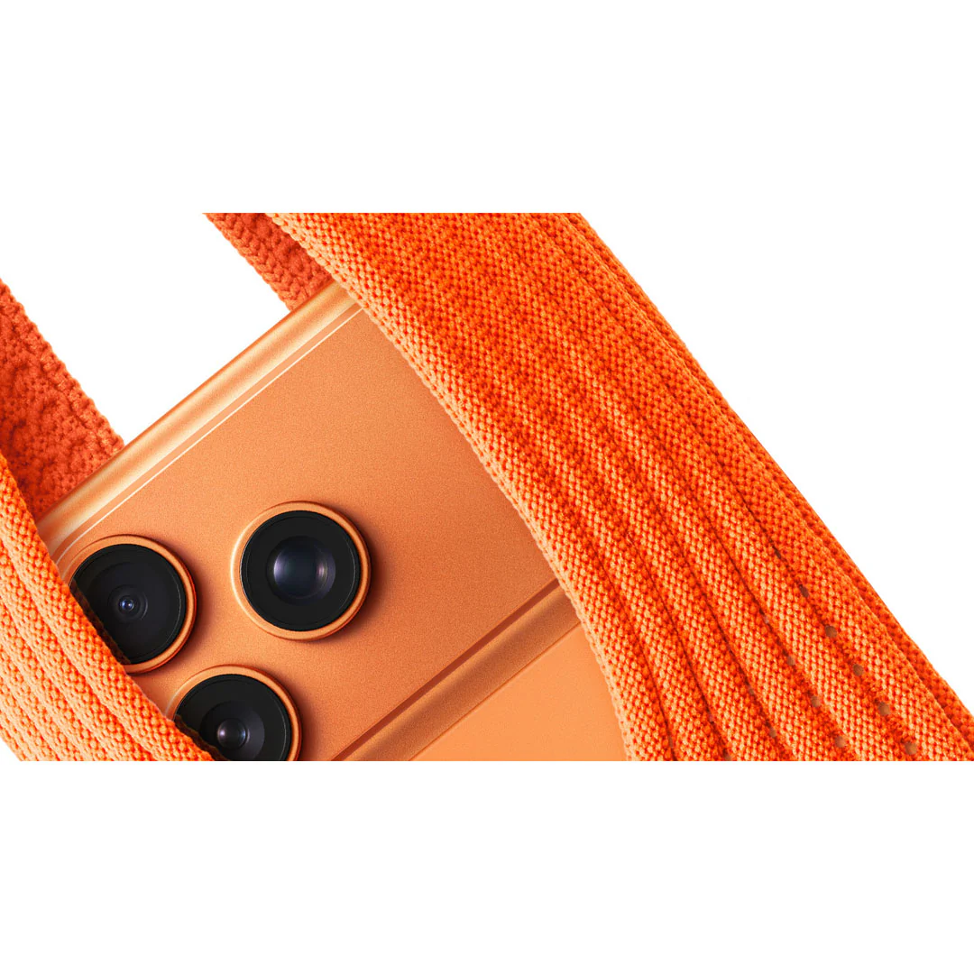 Phone Pocket with Strap – Stretch Knit Wearable iPhone Holder 40 cm | Mandarin - Image 5