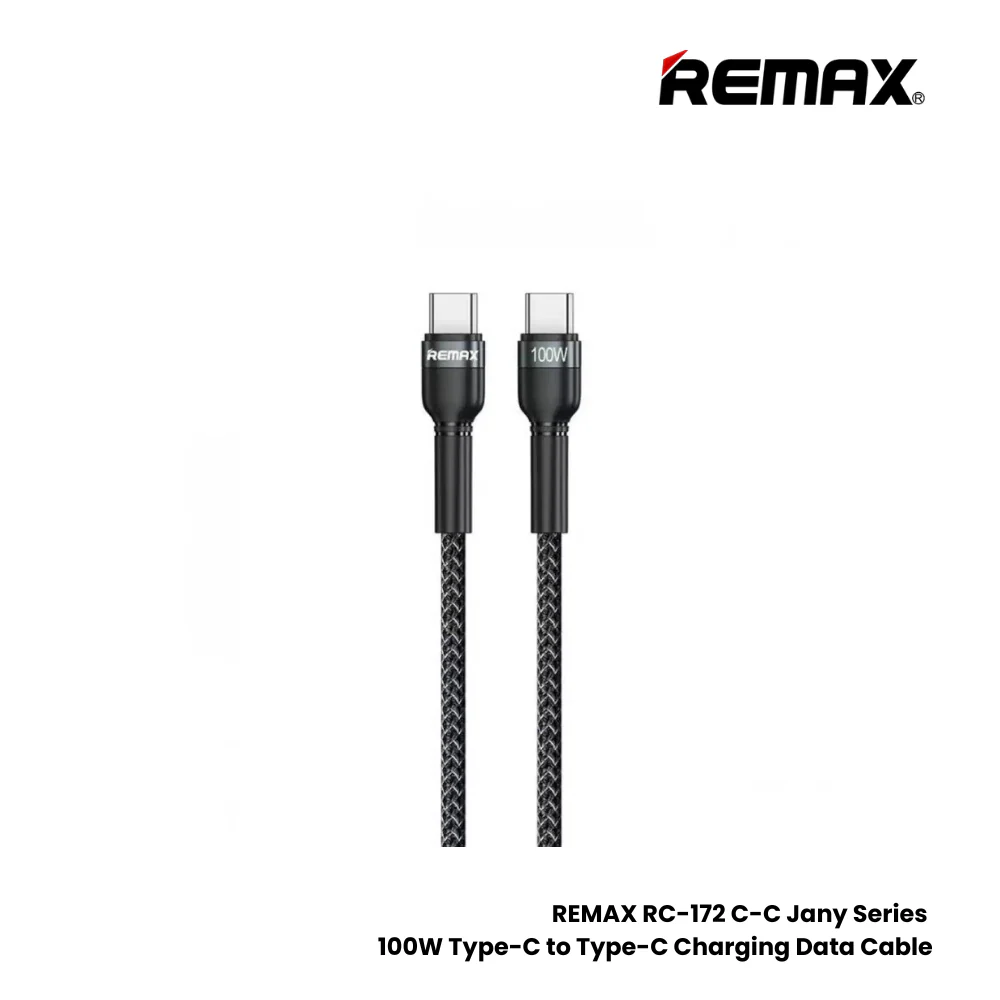 Remax 100W PD Fast Charging USB-C To USB-C Cable | Black - Image 5