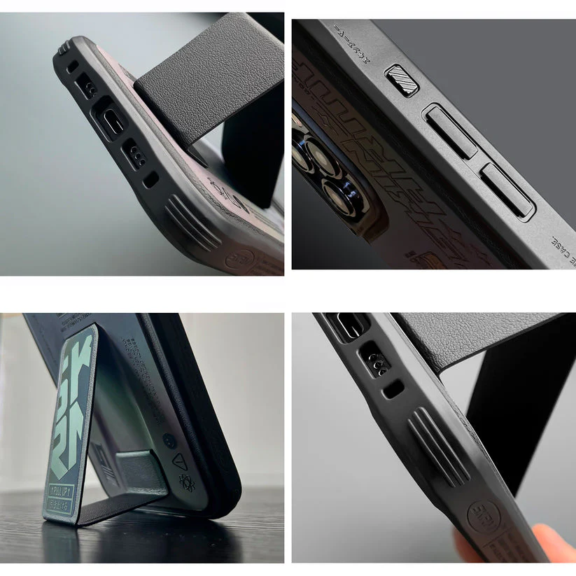 SkinArma iPhone 15 Pro Kira Kobai MagSafe with Grip-Stand Case | Hologram - Image 4