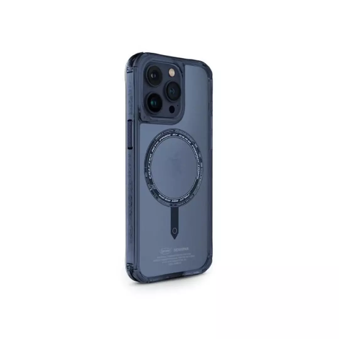 SkinArma Saido MagSafe iPhone 15 Pro Case | Blue - Image 2