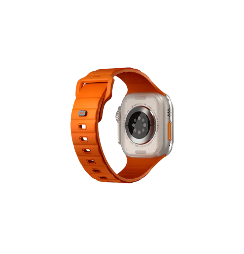 Uniq Stride Fkm Rubber Apple Watch Strap 49/45/44/42mm | Volt Orange - Image 4
