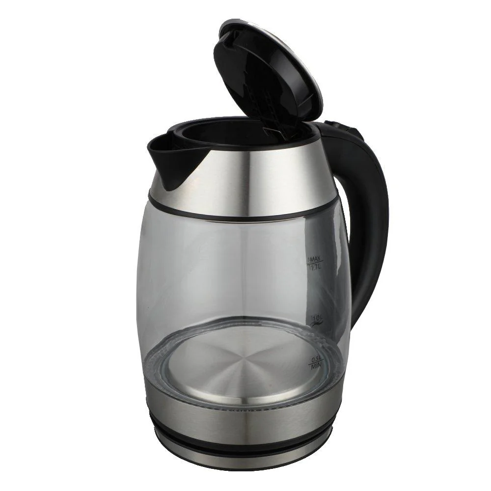 Wansa Glass Kettle, 1.7L, 2200W | Stainless Steel - Image 2