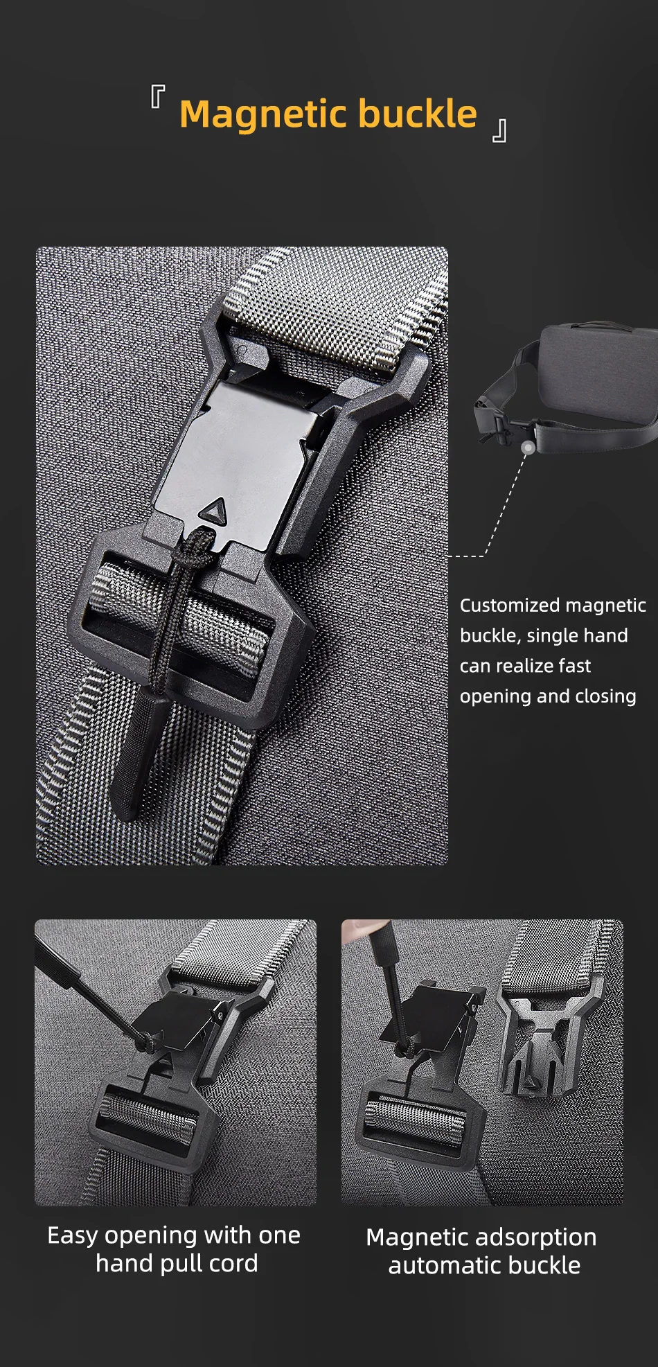 WiWU Alpha Crossbody Bag | Black - Image 10