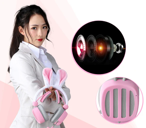 XIBERIA Gaming Headset with Rabbit Ear with 3.5mm - Image 6